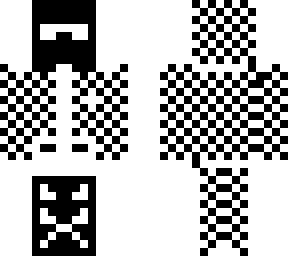 black and white