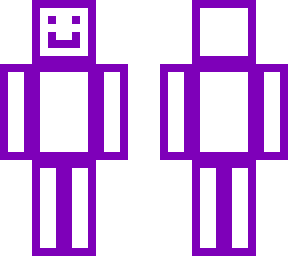cartoon character (purple)