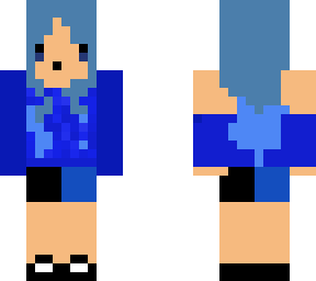 cute blue girl