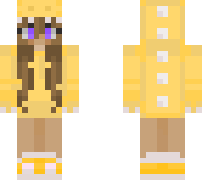 dino girl hoodie yellow