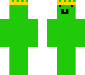 green dude with a crown