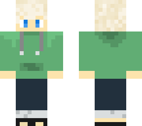 green hoodie