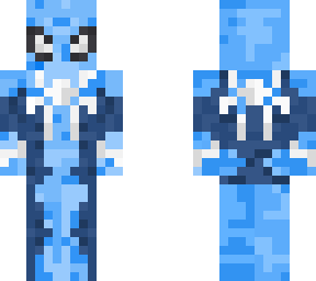 light blue spider-mann