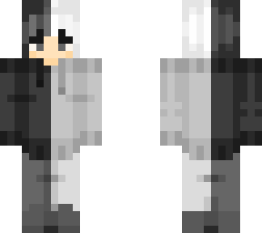 nikoswxtch's black and white e-boy hoodie