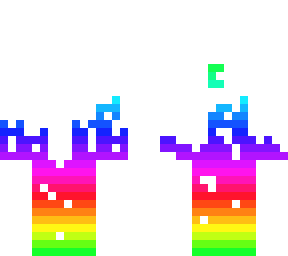 paint drip rainbow
