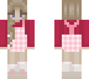 pink plaid dress