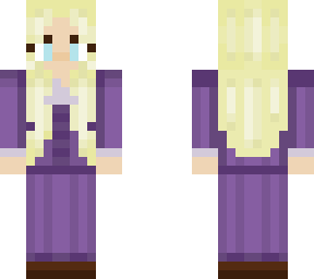 purple blonde suit