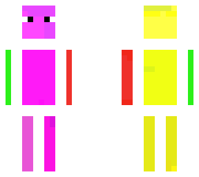 rainbow textured skin