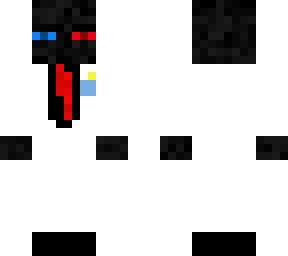 scientist enderman but with a red tie