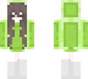 slime hoodie girl brown hair