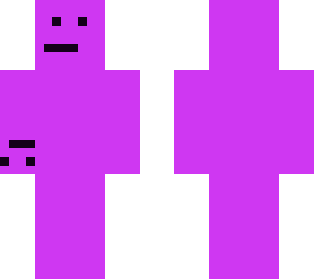 smiling purple guy
