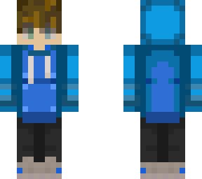 teen with hoodie blue (hair update)