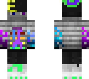 telly with blue fire and rainbow edits