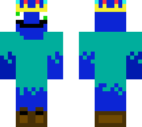 blue guy with crown