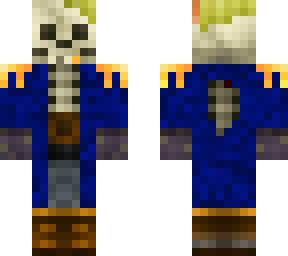 blue pirate skeleton