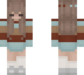 brunette block sweater