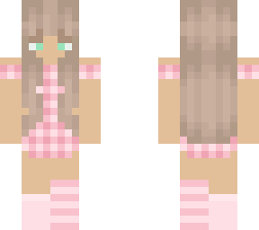 cute pastel pink plaid girl