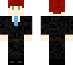 ginger in a suit