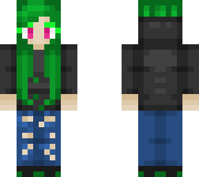green hair