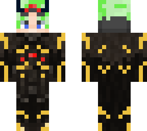 green haired warrior