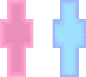 nice pink and blue ghost