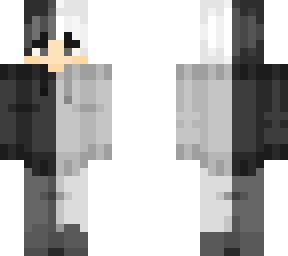 nikoswxtch's black and white e-boy hoodie 2.0