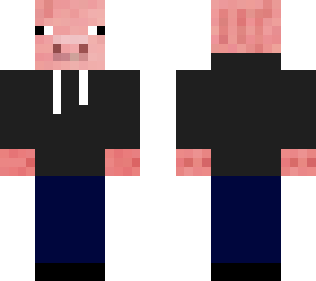 pig with hoodie