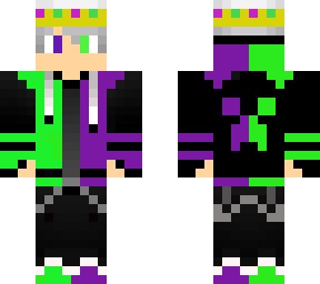 purple and green king gamer