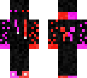 purple and half red enderman gamer plzz like