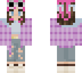 purple flannel goggles