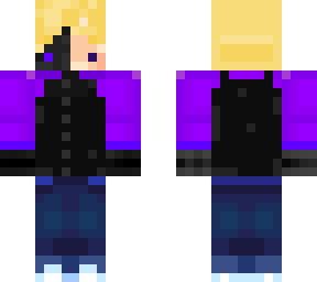 purple half enderman