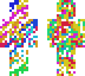 the pixelated rainbow