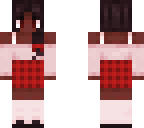 :: red gingham skirt [slim]