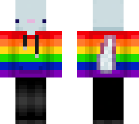 axolotl wearing rainbow hoodie