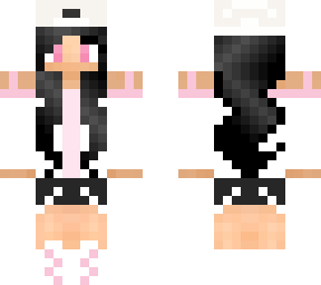 black haired tan girl tomboy pink edit recolour