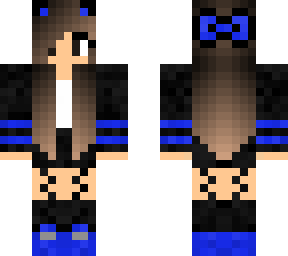 blue girl whit bow