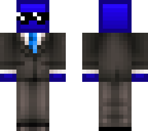 blueberry in a suit