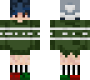 cold person in sweater