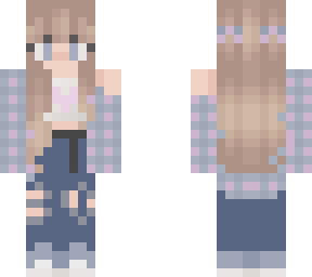 cute flannel fall girl