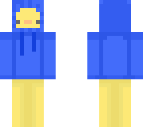 duck but with blue hoodie
