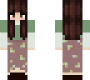 flower skirt girl