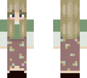 flower skirt girl