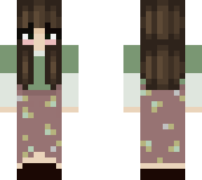 flower skirt girl