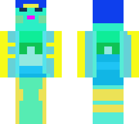 green full armor axolotl yellow version