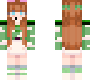 green girl skin