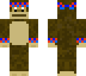 monkey with checkered bandana