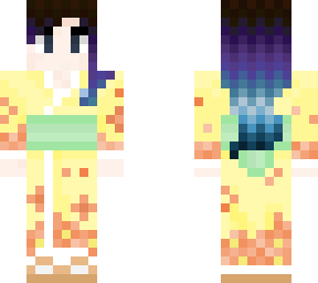 orange spring yukata