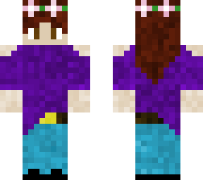 purple girl /w flower crown