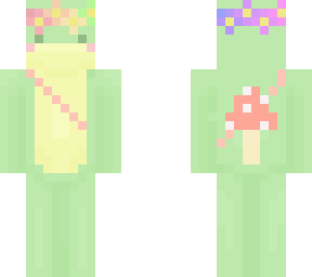 rainbow flowers and frog