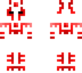 red on white